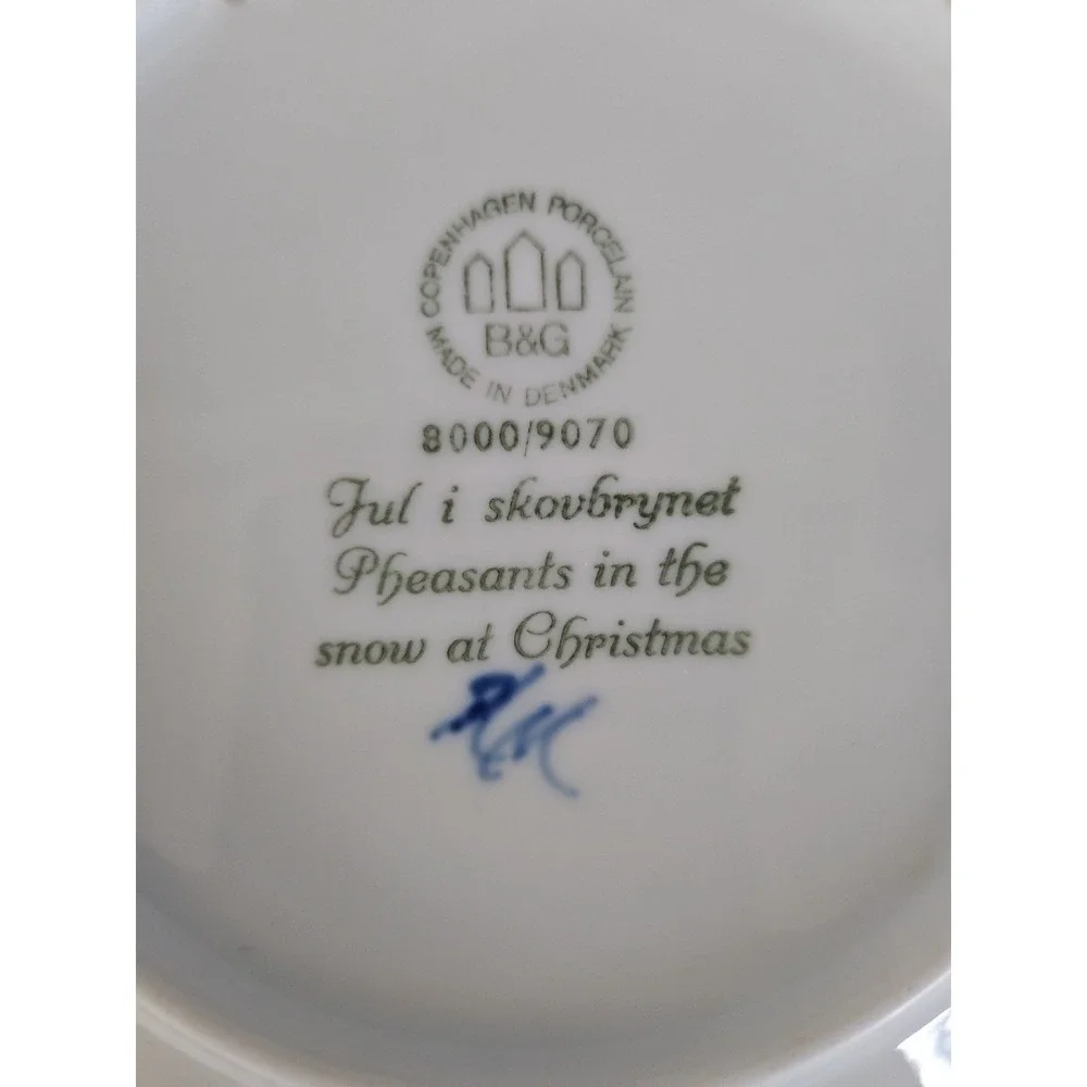 Bing Grondahl Blue & White 1970 Jule After 7
